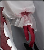 Arknights Amiya White Red Dress Cosplay Costume