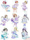 Kotori Maki Umi Nozomi Nico Eli Hanayo Rin Honoka u's White Snow Cosplay Costume