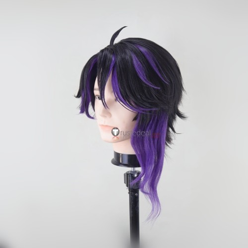 Genshin Impact Pantalone Styled Purple Cosplay Wig