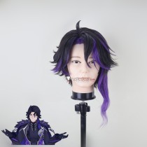 Genshin Impact Pantalone Styled Purple Cosplay Wig