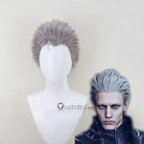 Devil May Cry 5 DMC5 Vergil Silver Styled Cosplay Wig