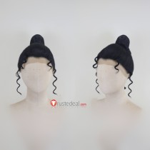Black Lace Front Styled Cosplay Wig