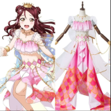 Riko Hanamaru Ruby Yoshiko Mari Chika Dia Kanan Mermaid Pink Cosplay Costume