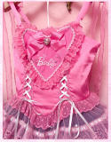 Barbie Princess Academy Collab Pink Lolita Dress Costume Official