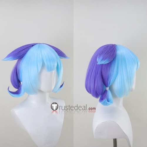 YuGiOh Laundry Dragonmaid House Dragonmaid Black Blue Purple Styled Cosplay Wig