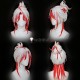 Commission JAKDU Shamans Blade Red White Styled Cosplay Wig
