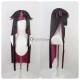 Commission Lilia Long Black Pink Styled Cosplay Wig 80cm