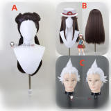 Pryce Roxanne Leaf Brown White Styled Cosplay Wig