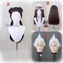 Pryce Roxanne Leaf Brown White Styled Cosplay Wig