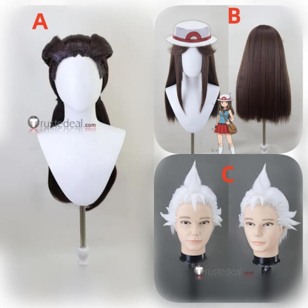 Pryce Roxanne Leaf Brown White Styled Cosplay Wig