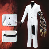 Limbus Company Ring Meursault White Cosplay Costume