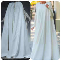 Commission Bride of Frankenstein White Gown Cosplay Costume