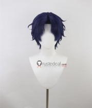 Blue Black Purple Styled Cosplay Wig