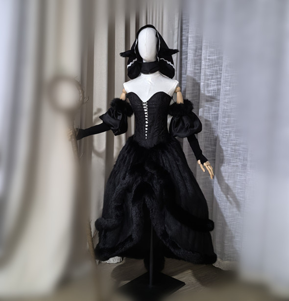 Dungeon Lord Marcille Black Cosplay Costume