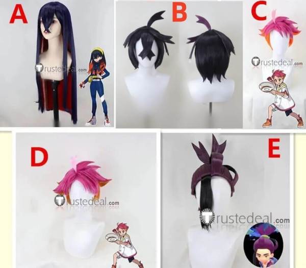 Pokemon Scarlet and Violet Carmine Kieran Crispin Styled Cosplay Wig