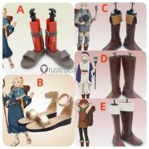 Dungeon Laios Marcille Falin Chilchuck Cosplay Shoes Boots