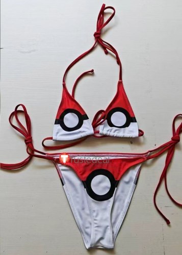 Commission Pokeball Bikini Cosplay Costume