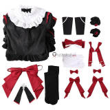 NEEDY GIRL OVERDOSE Nechika sama Michica Gokubara Gothic Black Red Holloween Cosplay Costume