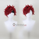 Commission Silver Brown Red Styled Cosplay Wig