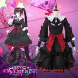 NEEDY GIRL OVERDOSE Nechika sama Michica Gokubara Gothic Black Red Holloween Cosplay Costume