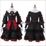 NEEDY GIRL OVERDOSE Nechika sama Michica Gokubara Gothic Black Red Holloween Cosplay Costume