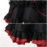 NEEDY GIRL OVERDOSE Nechika sama Michica Gokubara Gothic Black Red Holloween Cosplay Costume