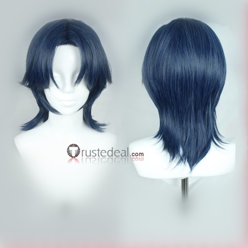 Link Click MOD PV MV Welcome Qiao Ling Black Ponytail Jae Lee Blue Cosplay Wig