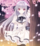 Luna Saika Sakurakouji Silver Styled Cosplay Wig