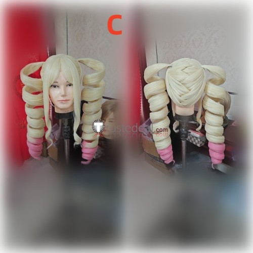 Beatrice Blonde Big Drill Blonde Styled Cosplay Wig