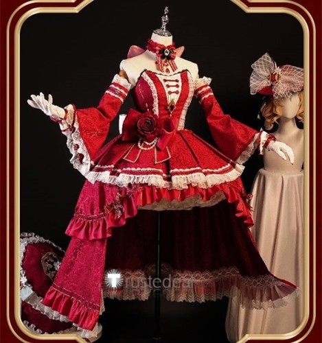 Identity Ⅴ Perfumer Red Dress Halloween Cosplay Costume