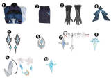Genshin Impact Snezhnaya Lumine Aether New Outfit Cosplay Costume