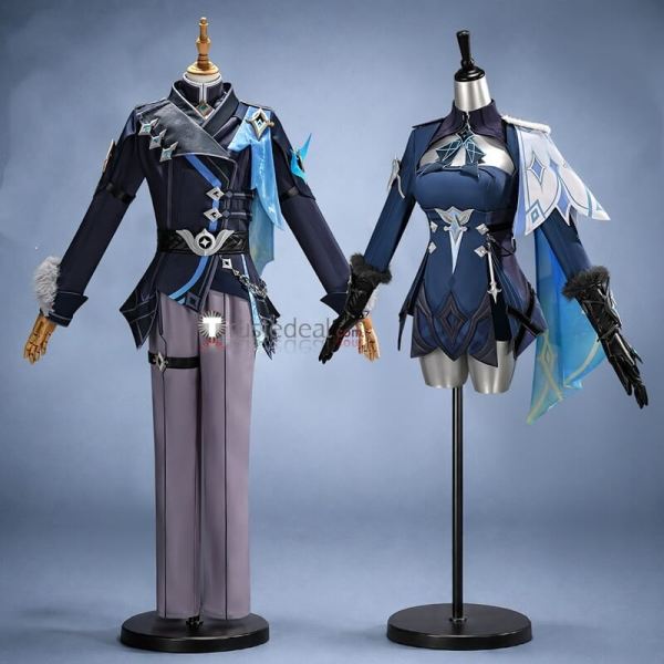 Genshin Impact Snezhnaya Lumine Aether New Outfit Cosplay Costume
