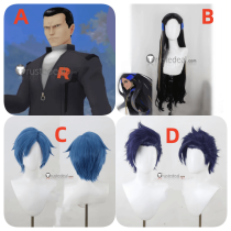 Geeta Giovanni Falkner Ethan Purple Black Blue Styled Cosplay Wig