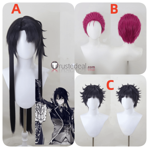 Ricardo Sora Yi Sang Black Pink Styled Cosplay Wig