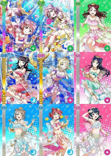 Riko Hanamaru Ruby Yoshiko Mari Chika Dia Kanan Mermaid Pink Cosplay Costume