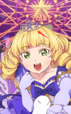 Sumire Heanna Blonde Roman Roll Curly Styled Cosplay Wig Tiara Crown Accessory