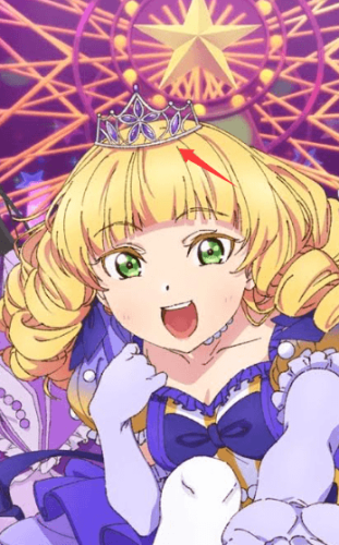 Sumire Heanna Blonde Roman Roll Curly Styled Cosplay Wig Tiara Crown Accessory