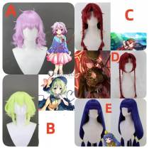 Koishi Satori Komeiji Hong Meiling Nareko Blue Pink Green Red Styled Cosplay Wig