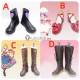 Alice Margatroid Komeiji Koishi Remilia Red Brown Cosplay Boots Shoes