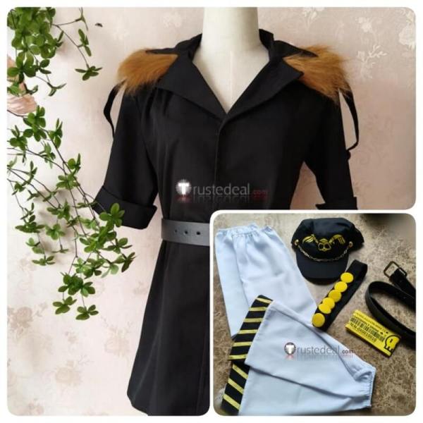 N Black Coat Cosplay Costume