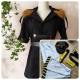 N Black Coat Cosplay Costume
