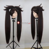 Commission Guilty Gear Jam Kuradoberi Brown Styled Cosplay Wig
