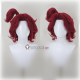 Commission Brown Red Styled Cosplay Wig
