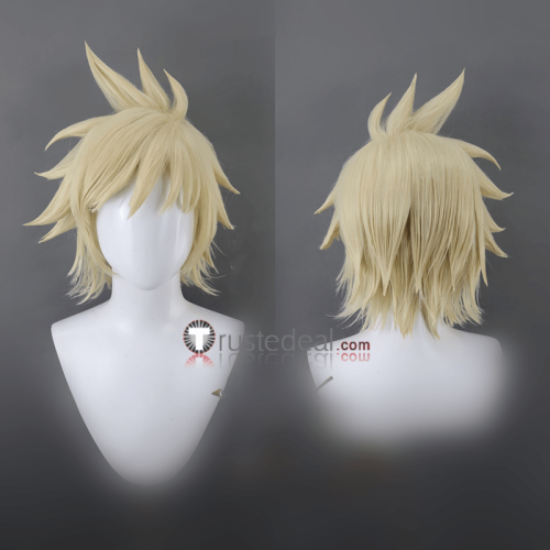 Bullet Mai Kagura Black Blonde Purple Styled Cosplay Wig