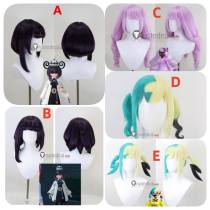 ZA Canari Gwynn Jacinthe Pink Purple Blonde Styled Cosplay Wig