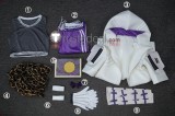 Limbus Company Kira White Purple Cosplay Costume 2
