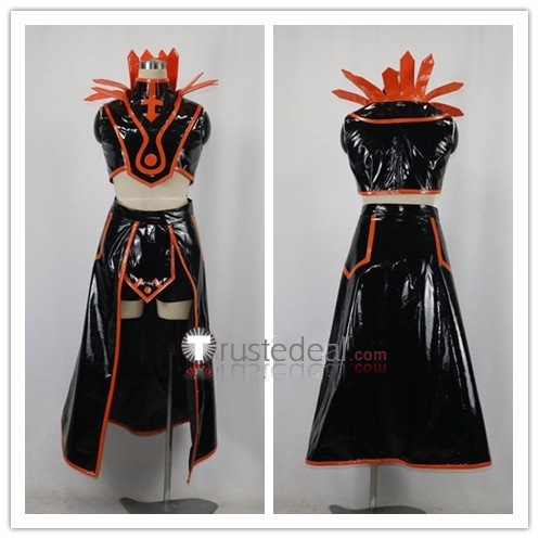 Carly Nagisa Carly Carmine Cosplay Costume Pleather