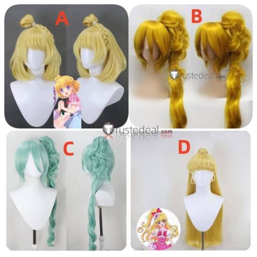 Pretty Cure PreCure Asahina Mirai Cure Étoile Blonde Golden Ponytail Styled Cosplay Wigs