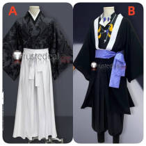 Muzan Kibutsuji Kimono Demon Kaigaku Black Cosplay Costume