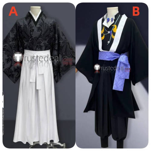 Muzan Kibutsuji Kimono Demon Kaigaku Black Cosplay Costume